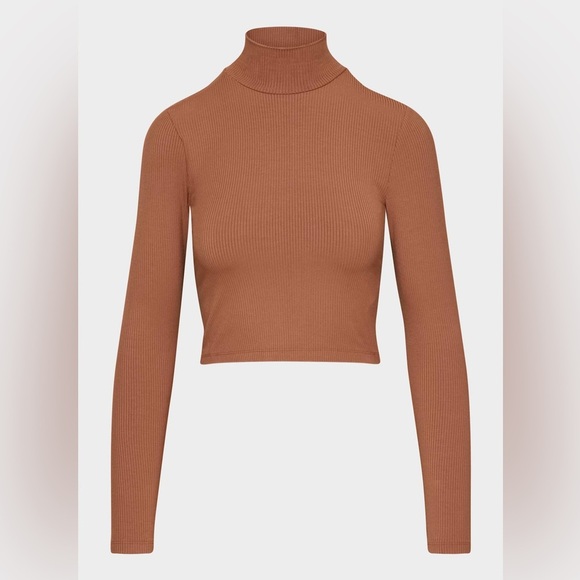 Aritzia Wilfred New Only Waist Turtleneck long sleeve top - Picture 1 of 3